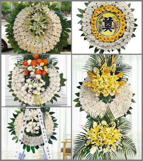 山西忻州五台县茹村乡北湾子村花圈速递